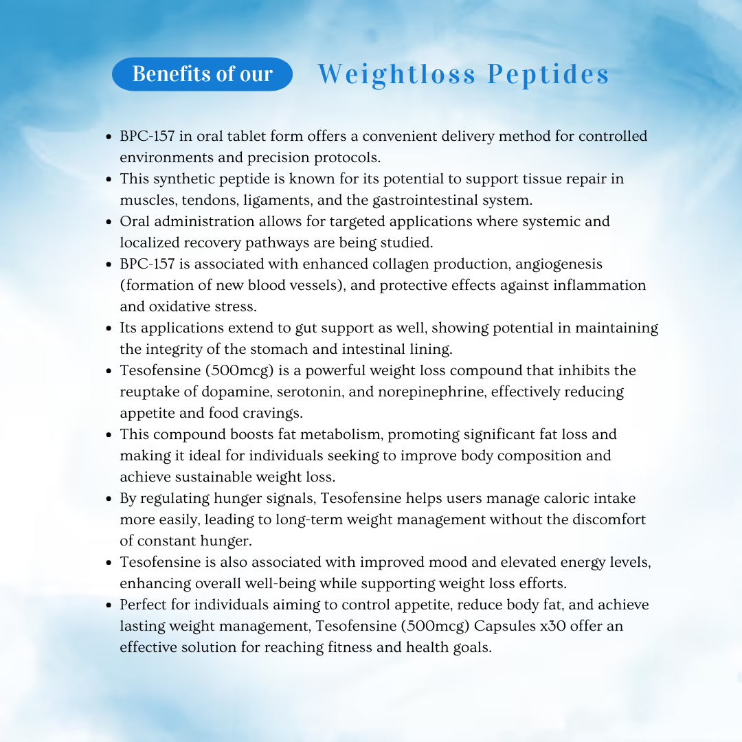 Weightloss Peptides 2 vials