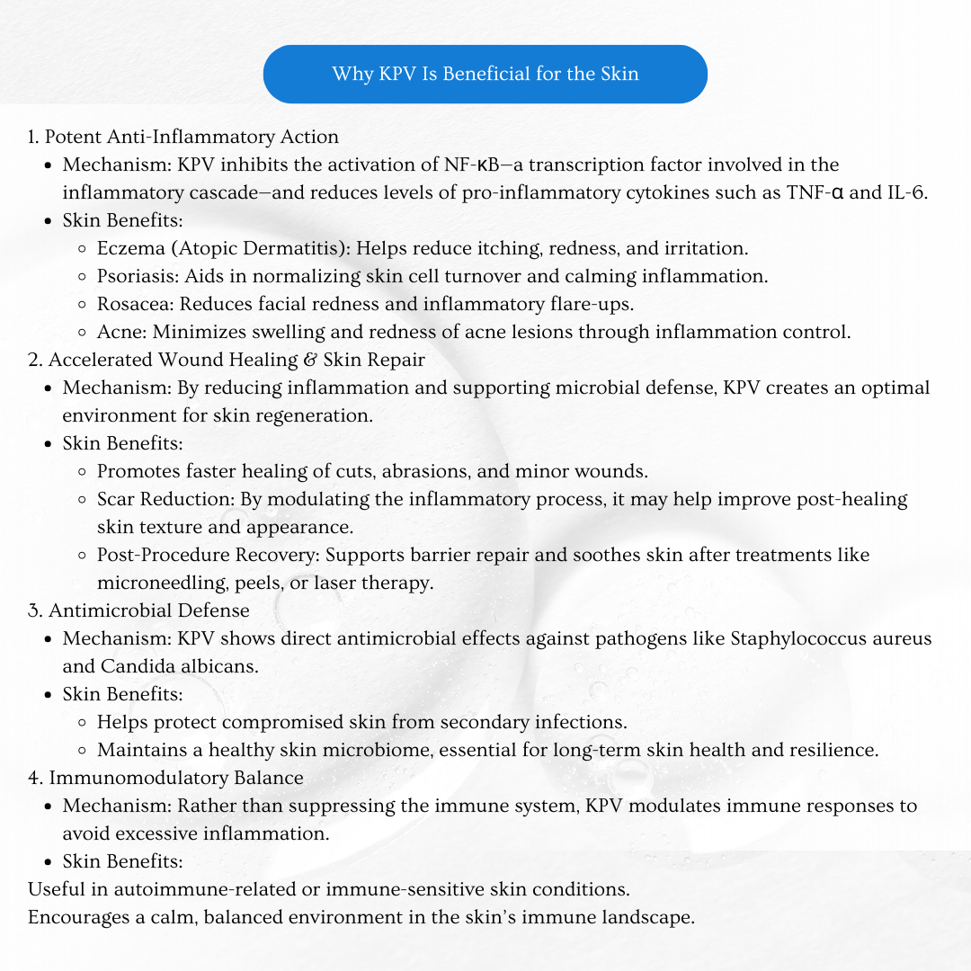 The SKIN KPV peptide solution