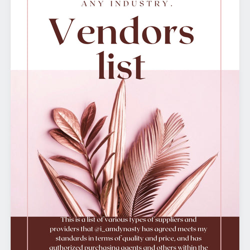 Vendors list with coaching - ILYFFITNESS